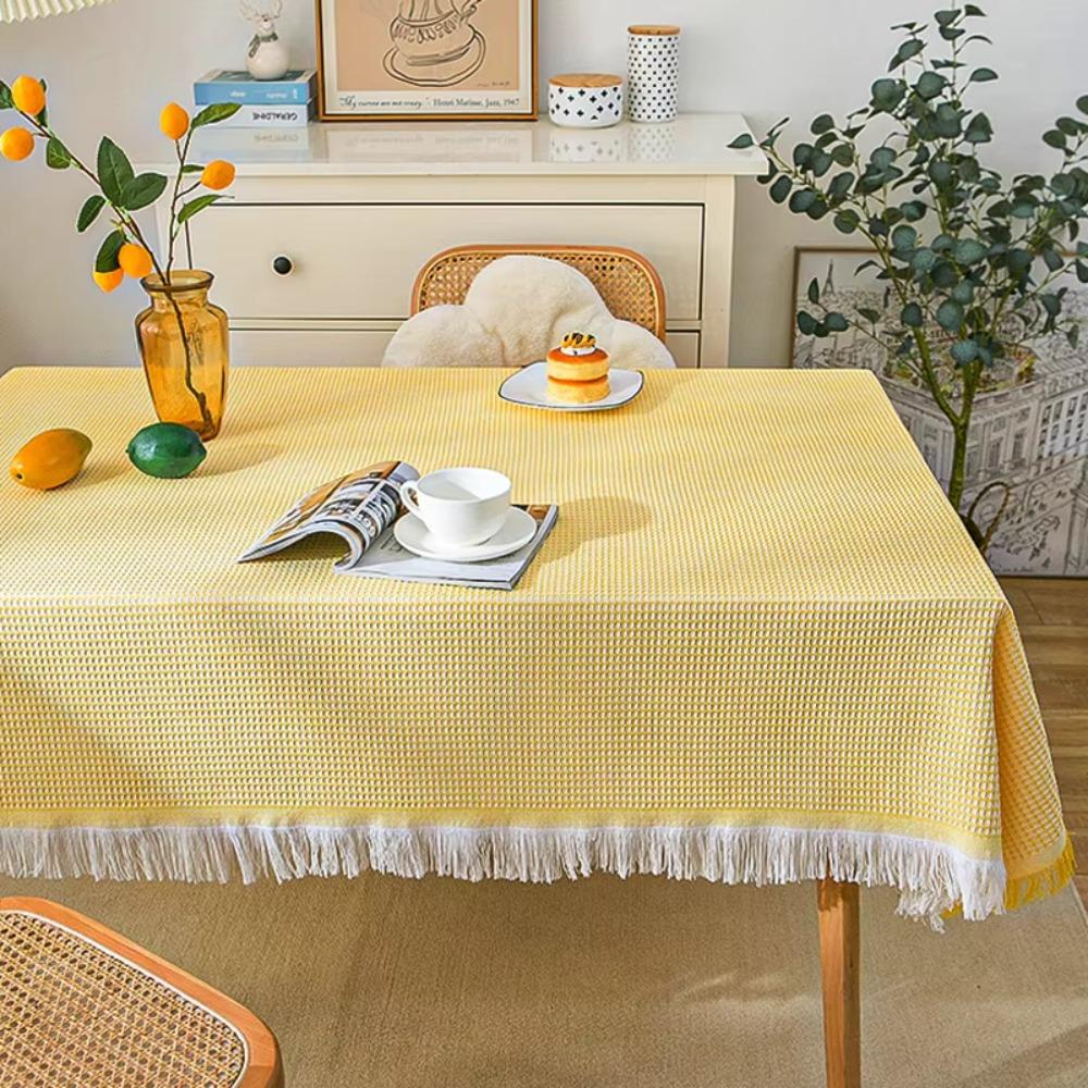 Rectangle Plaid Pattern Tablecloth Dust-proof Furniture Cover Household Garden Picnic Mat  Desk