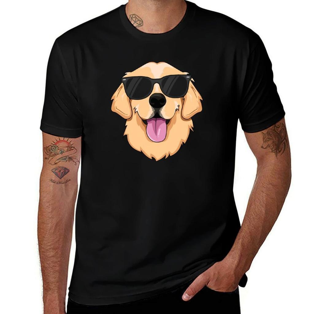 Golden Retriever Tshirt Plus Size Summer Casual Tshirt