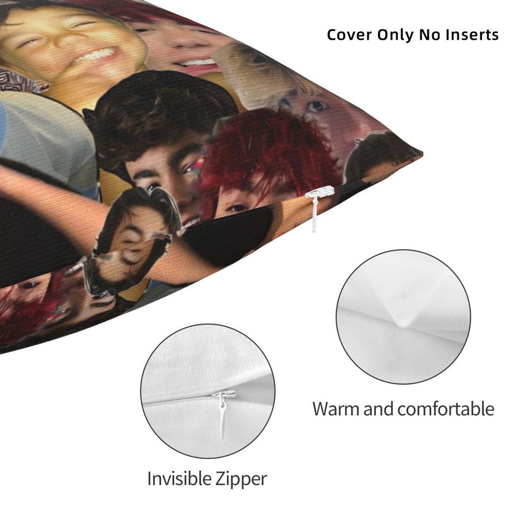 Pillow Cover Malachi Barton American Actor And Singer Photo Pattern Cushion Cover Vintage Pillow Case For Chair Pillowcases