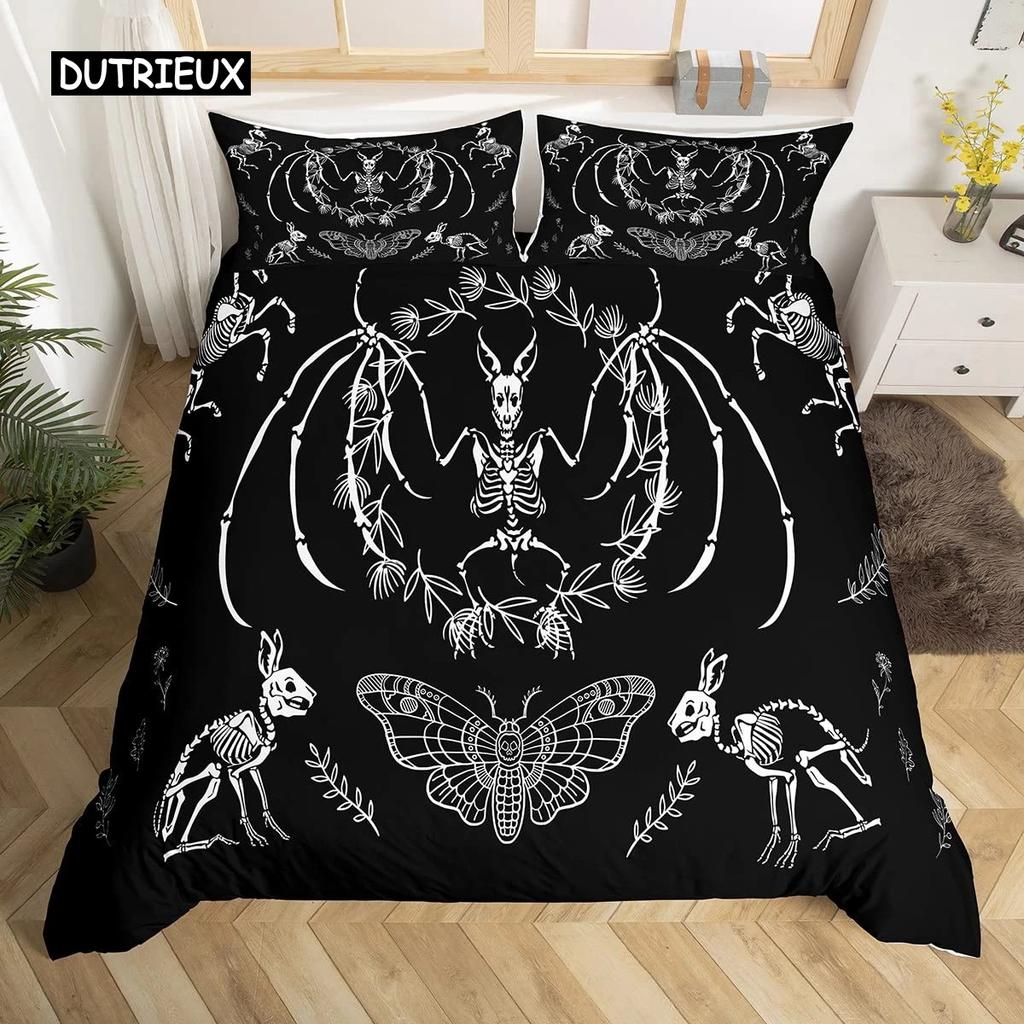 Soft Duvet Cover Halowen Flying Vampire Bats Soft Duvet Cover Polyester Witchcraft Magic Warm Comforter Cover Festival Gifts Rom Decoration