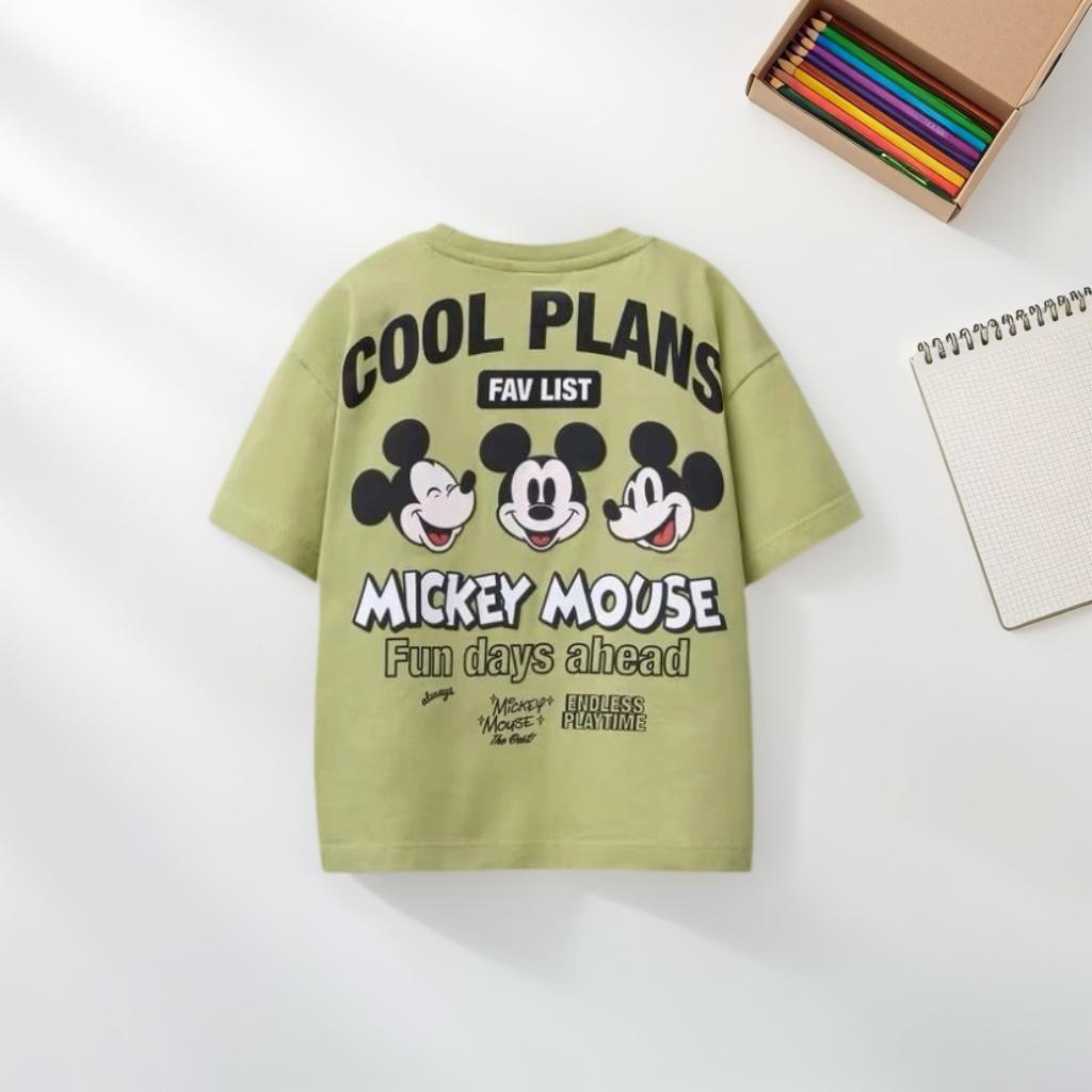 T-shirt Cartoni Animati Disney Estate Abbigliamento Bambini Moda Popolare Versatile Manica Corta Top Ragazza Ragazzo T-shirt Casual Girocollo Maglietta