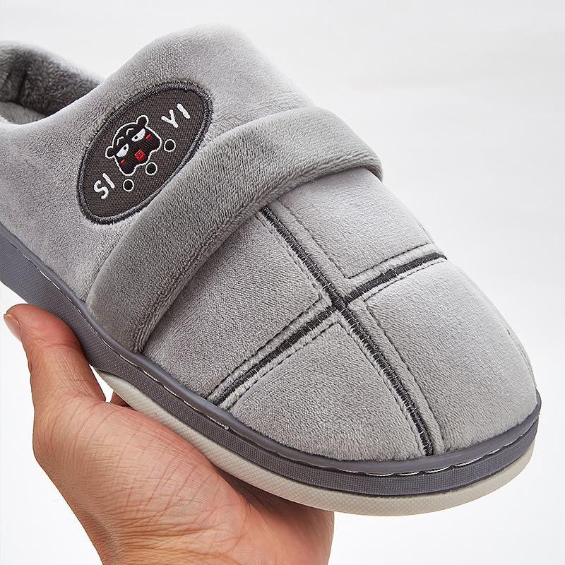 Flanelové pantofle pánské Kostkované TPR podrážka teplé paměťová pěna měkké domácí pantofle zima pohodlné protiskluzové vysoká kvalita domů s podporou klenby