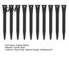 Steel Edging Fasteners 10Pcs 12" Landscape Stakes, Heavy Duty Garden Anchoring Spikes, Long Ground Anchors for Soil Border Stakes Outdoor Lawn Terrace