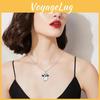 Halloween Ghost Cartoon Pendant Necklace With Zinc Alloy Chain For Holiday Costume Accessory