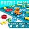 Interactive Logical Road Builder Games Montessori Table Education Puzzle Toys  Parent-Child