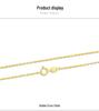 Genuine S925 Sterling Silver Necklace with Cross, O-ring, Chopin, Box, and Plain Clavicle Chains.