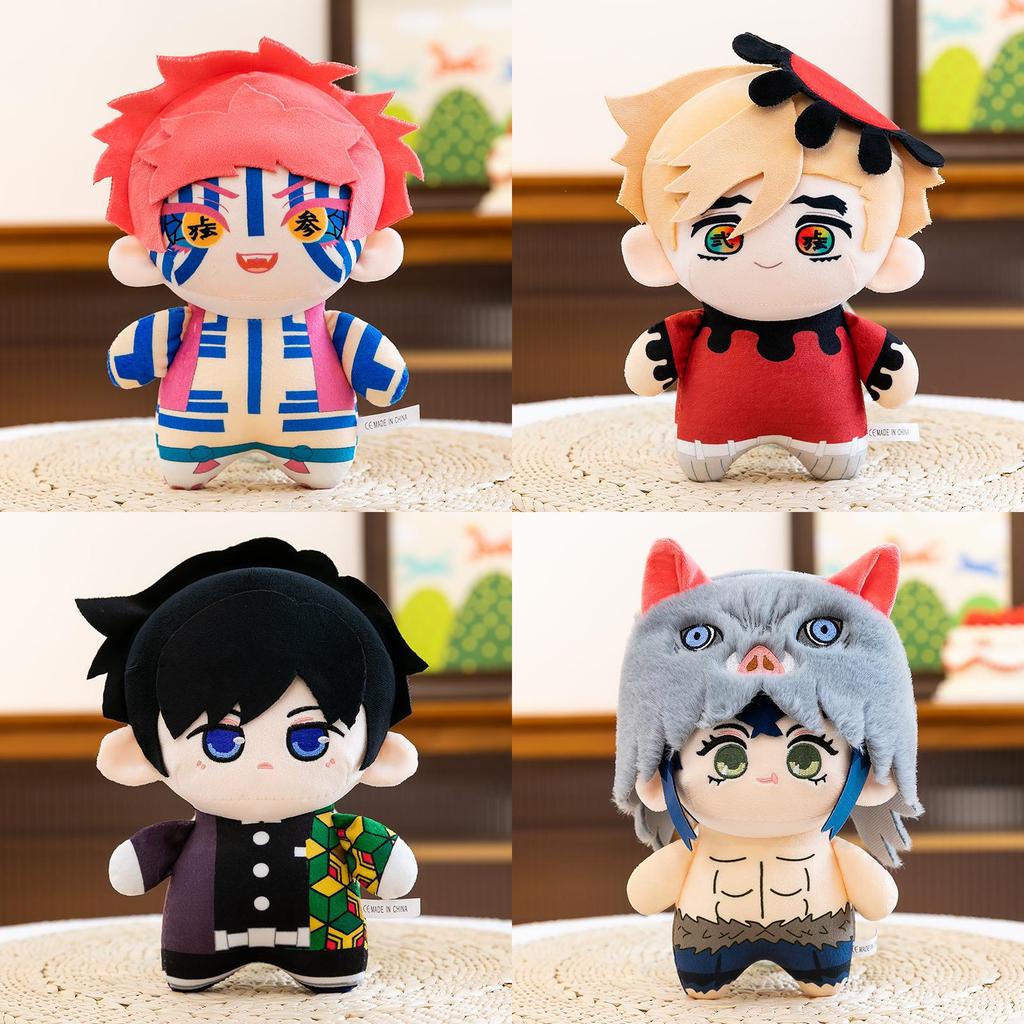Demon Slayer Anime Character Plush Dolls With Short Pile Fabric For Gift And Display
