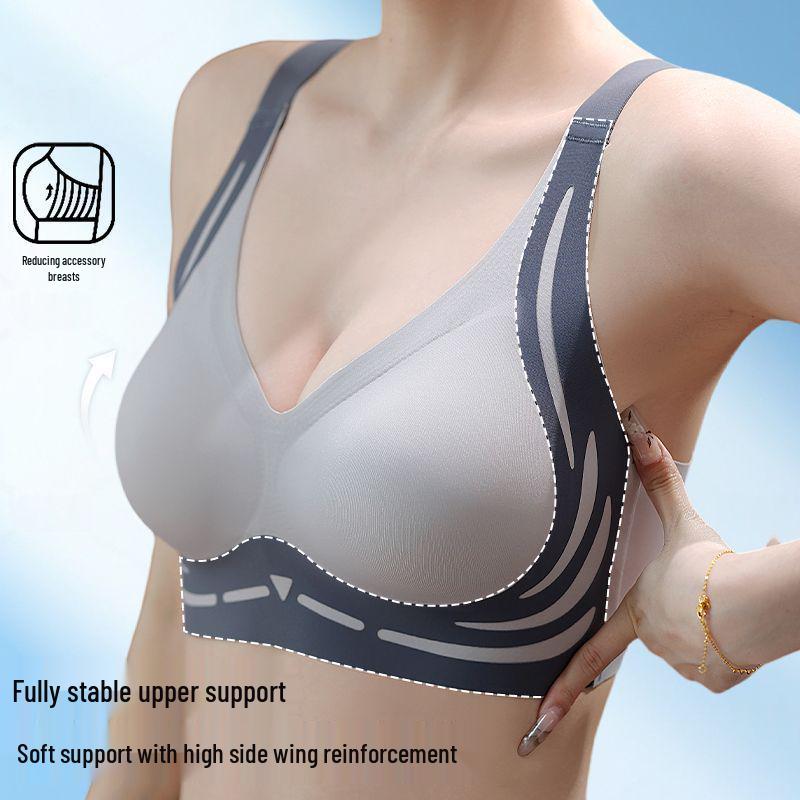 Temu Exklusiver Nahtloser Anti-Hänge-BH für Damen - Formverbessernd, Ohne Bügel, Perfekt für Große oder Kleine Brüste