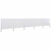5 Piece Windbreak Mesh 600 X 120 Cm Sand White