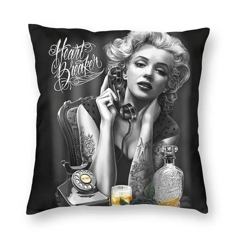 Sugar Skull Halloween Cushion Cover Double Side 3D Print Day Of The Dead Cartoon Girl Floor Pillow Case for Car Pillowcase