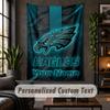 Personalized Wall Tapestry,Philadelphia Eagles Custom Text, Soft Fabric Wall Art For Indoor Decoration