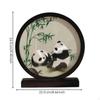 DoubleSided Embroidered Panda Decoration, Silk Desktop Chinese Gift Rswd Bamboo