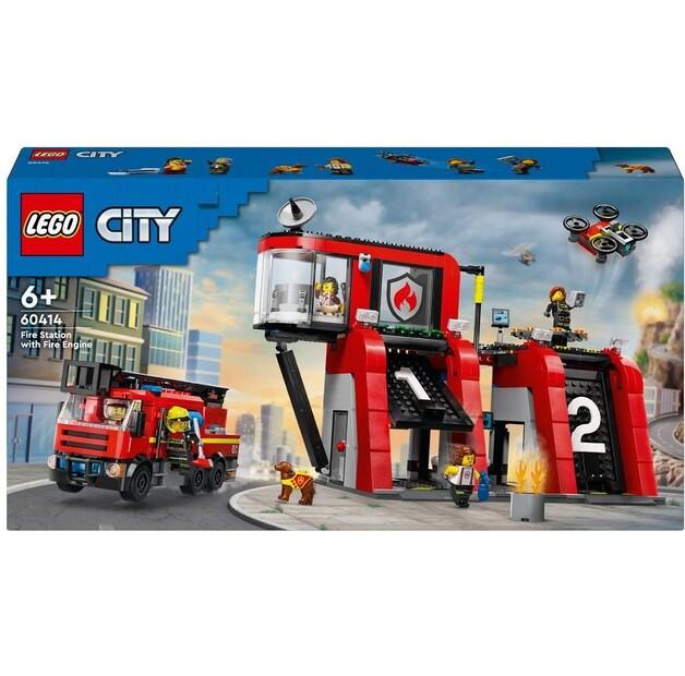 LEGO City 60414 Fire Station with Fire Engine