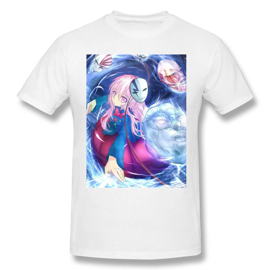 Men Clothing Darker Than Black Superpowers Anime T-Shirt Girl Mask Fashion Men Cotton Tees Tshirt Harajuku Streetwear