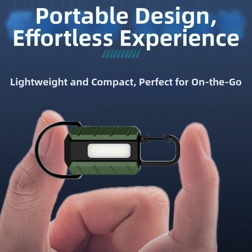 Dual Light Source Mini Keychain Light Waterproof Emergency Work Lights  Emergency Use