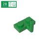 1x2 Plate with One-Sided Upward Handle, Compatible with LEGO 4623 88072