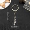 Antique Silver Statue of Liberty Keychain Pendant - Tourist Souvenir