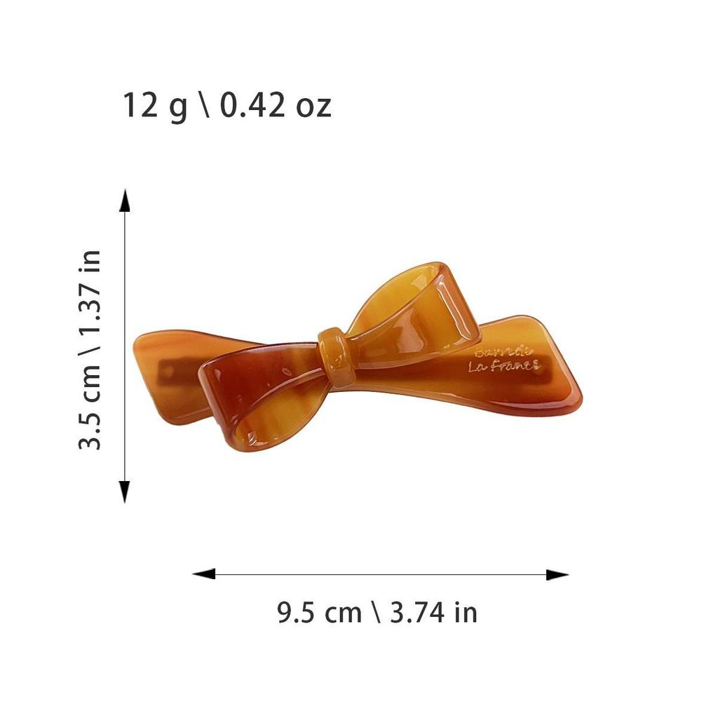 Korean Irregular Bow Duckbill Clip for Women - Versatile French Style Bangs Accessory