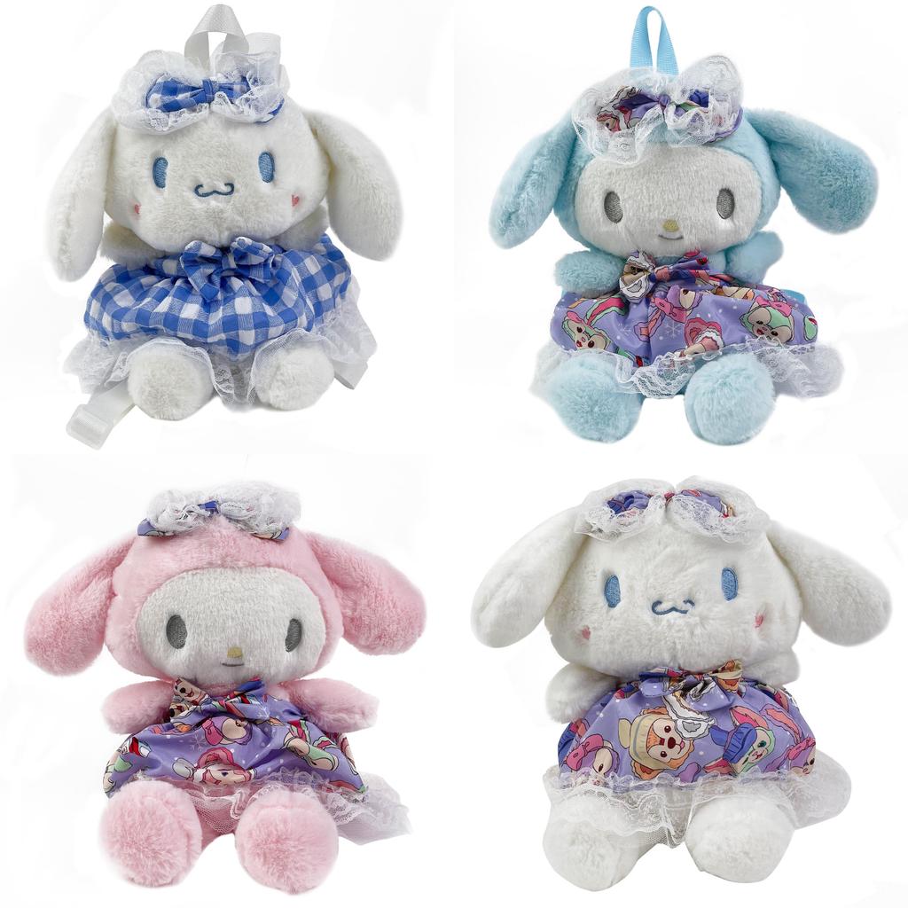Plush Dog Backpack For Kids With Zipper Closure For School And Play