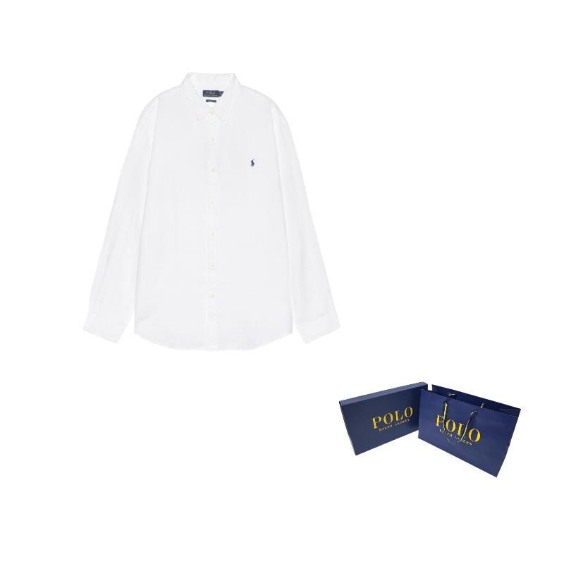 Polo Ralph Lauren Logo Embroidered Long Sleeved Shirt 710794141-005