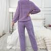 Women Pajamas Sets Autumn Winter Long Sleeves Long Pants Casual Sleepwears Soft Pijamas Comfy Pyjamas