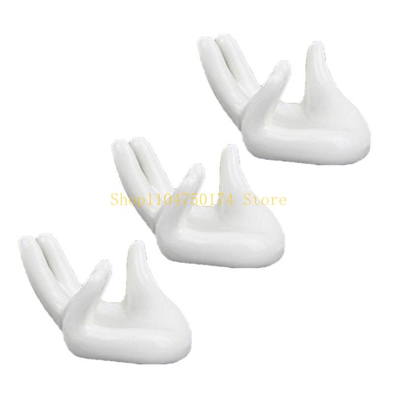 3Pcs Air Plant Holder Ceramics Airplants Plant Tillandsia Pots Hand Small Container Office Desk Decorations top sale