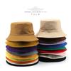 Female Spring and Autumn Personality Double-sided Light Plate Solid Color Bucket Hat Outdoor Sunscreen Sunshade Sun Hat Basin Hat