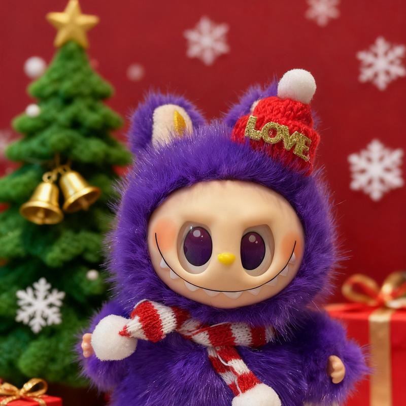 Crăciun Schimbare Autocolant Ochi Bebeluș Vinil DIY Jucărie de Pluș Îmbogățește-te Lbubu Schimbare Breloc Geantă Bebeluș Păpușă