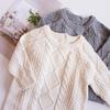 New Autumn and Winter Cotton Knitted Crawling Clothes Baby Bodysuit Baby Sweaters Big Fried Dough Twists Knitted Climbing Clothes