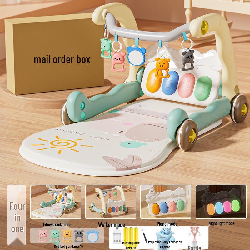 Infant Pedal Piano Walker: Early Education Toy for 0-12 Months