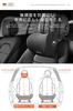 Meikaso Car Lumbar Support Cushion, Backrest Cushion, Memory Foam, Fashionable Car Headrest, Car Neck Pillow, Lumbar Support, Car Neck Pad, for Long D