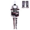 Halloween Dark Clown Cosplay Costume Bloody Set for Couples Carnival Stage Performance