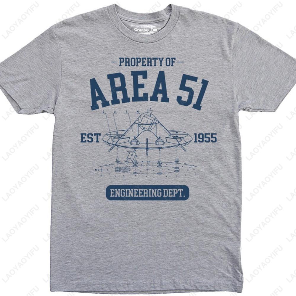 Property of Area 51 Tshirt Engineering Department  Alien UFO Engineer Space Summer Fashion Classic Style Womens T Shirt