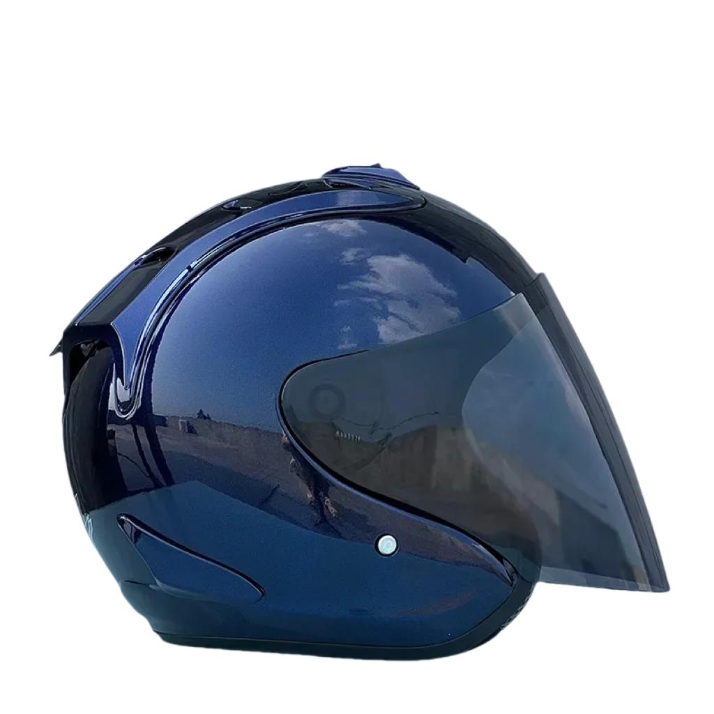 SZ Ram 3/4 Open Face Helmet Approved Racing Safety Hat Summer Season Safety Single Len Motorcycle Helmet Women Men ECE Capacete