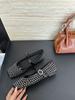 Women's Rhinestone Summer French Style Elegant Feminine Mary Jane Shoes - Fashionable Footwear
