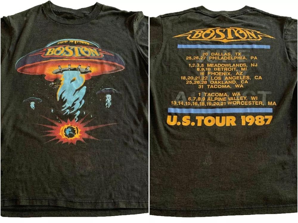 VINTAGE BOSTON ROCK BAND CONCERT TOUR SHIRT 1987 TSHIRT LIMITED Unisex T-Shirt XXXL
