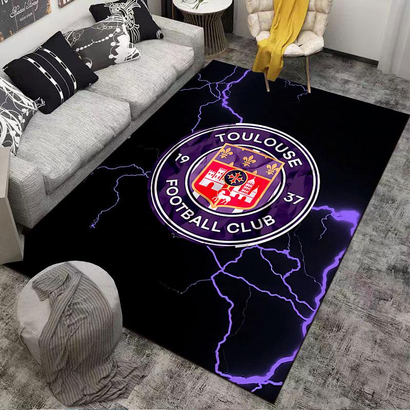 Toulouse FC Logo Carpet Suitable As a Non-slip Mat for the Living Room or Bedroom Sofa