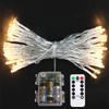 10m Waterproof LED String Lights - 100 LEDs, 8 Functions, Remote Controlled for Outdoor, Weddings, Festivals, and Christmas Tree Decorations