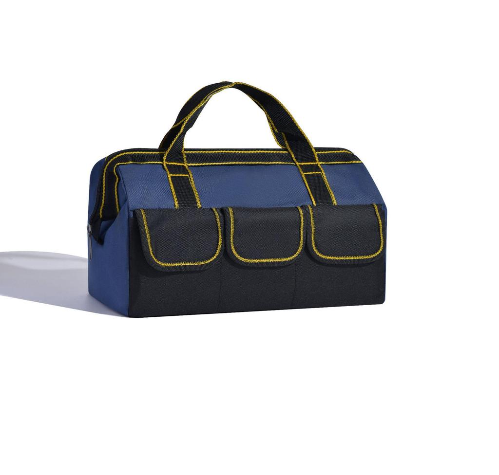 Multifunctional Wear-Resistant Handheld Electrician Tool Bag - Durable Canvas Crossbody with Thickened Oxford Cloth for Repair and Installation.
