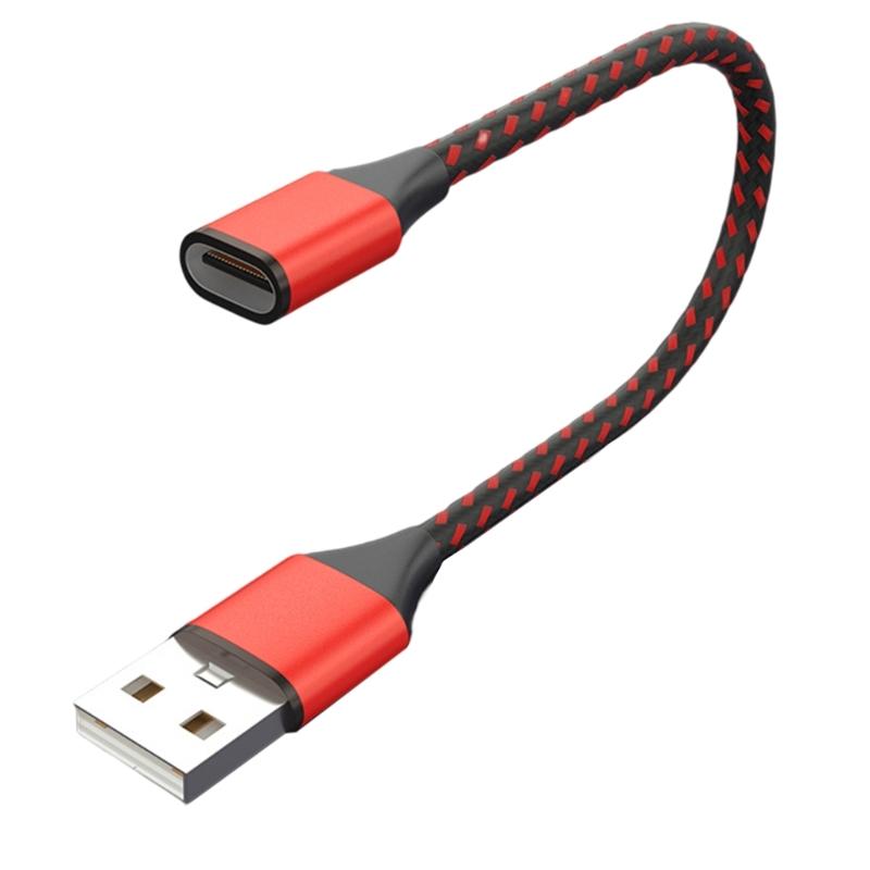 

USB C female на USB male Адаптер Type C на USB 2.0 Кабель-зарядка Конвертер для передачи данных Адаптер для телефона Ноутбука красный