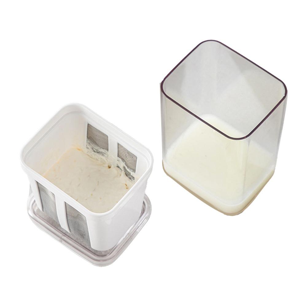 Extra Fine Mesh Yogurt Strainer Stainless Steel Multipurpose Milk Filter 1100ML Reusable Greek Yogurt Maker Coffee Cheese