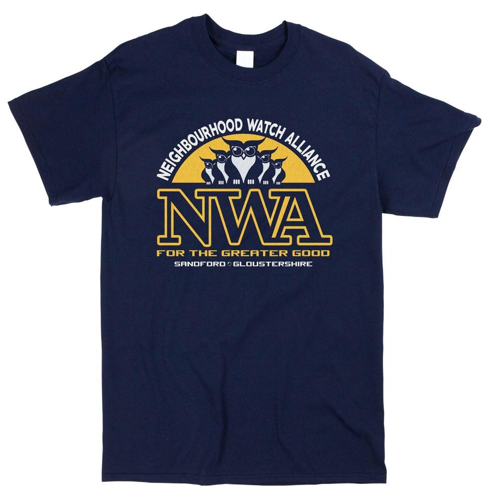 NWA Hot Fuzz Inspired T-shirt Retro Classic Cult British Film Tee Shirts XXL