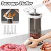 Large Capacity Sausage Maker with 4 Nozzle Fast Meat Filling Machine  Kitchen
