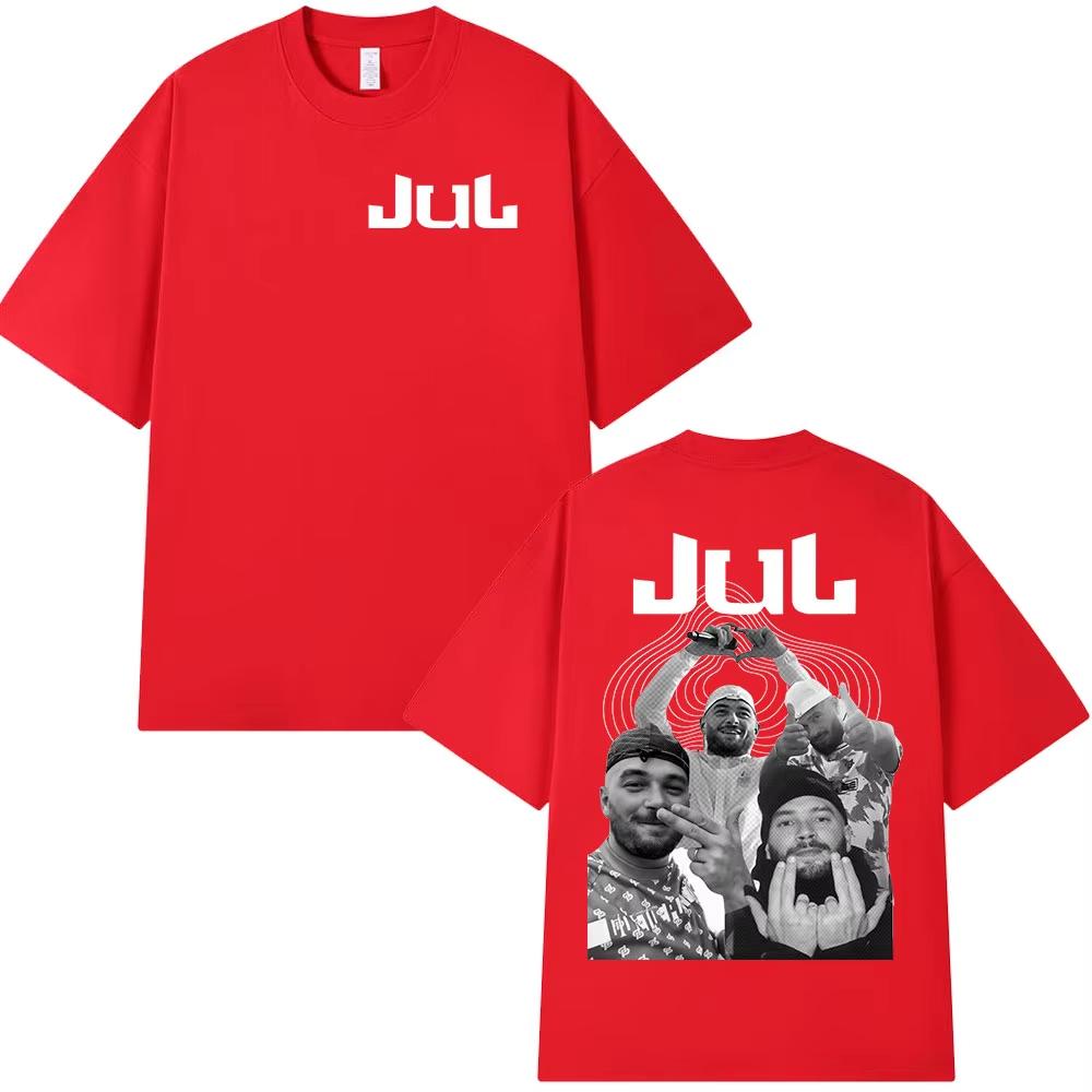 Rapper Jul Album Grafik T-Shirt Herren Damen Kleidung Mode Hip Hop T-Shirts Freizeit Herren Baumwolle Kurze Ärmel T-Shirt Streetwear