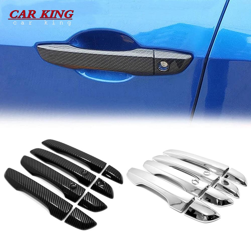 

Right Hand Drive Door Handle Cover For Honda Civic 10Th Gen 2016 2017 2018 ABS Carbon Fiber Exterior Parts Accessories ABS Chrome