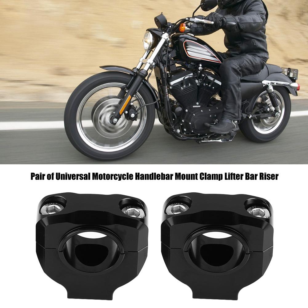 Aluminum Alloy Universal Motorcycle Handlebar Mount Clamp Lifter Bar Riser 28mm