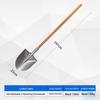 Square Head Steel Shovel with Wooden Handle