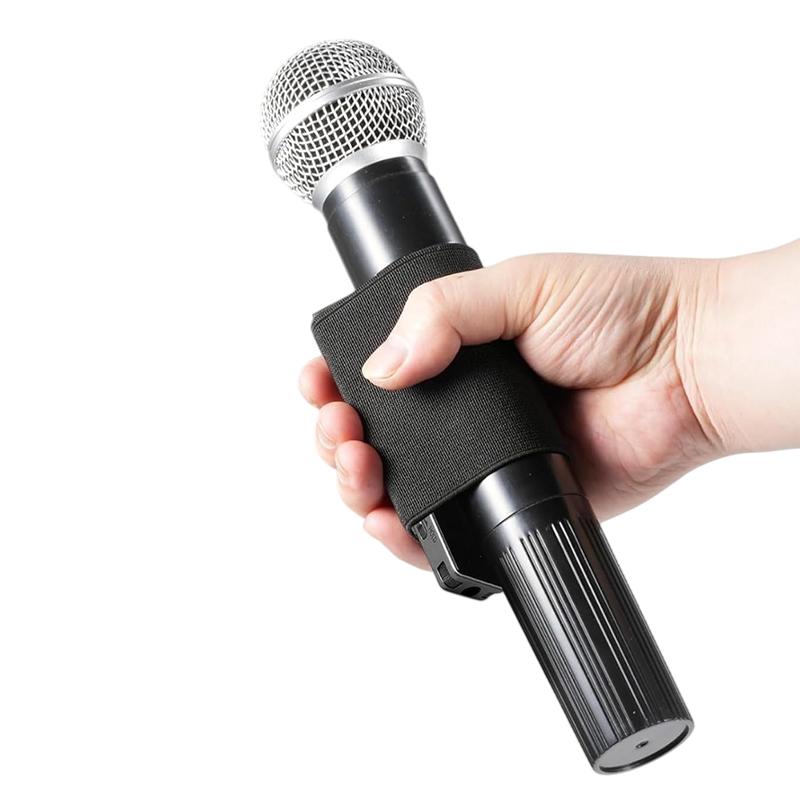 Universal Hand Microphone Elastic Sleeve For Tx650/660 Creative Elastic Durable Recorders Sleeve Black Microphone Accessory