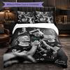 Erling Haaland Themed Bedding 3Pcs Duvet Cover Set Decorative Bed Linen For Teen Room Home Decoration