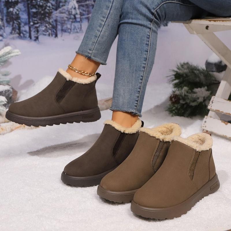 Winter Snow Boots Thick Bottom Side Chain Warm Comfortable Snow Boots for Women